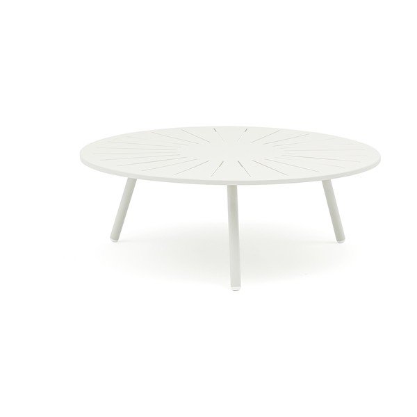 Hliníkový kulatý zahradní odkládací stolek ø 110 cm Fleole – Ezeis-image-1