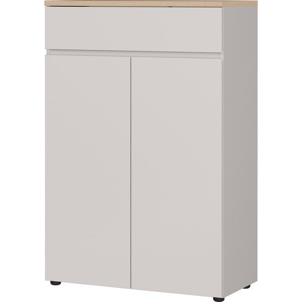 Krémová matná komoda 80x120x40 cm Lissabon – Germania