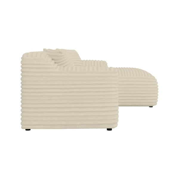 Béžová manšestrová rohová pohovka (pravý roh/s lenoškou) Martin – Ropez-image-3