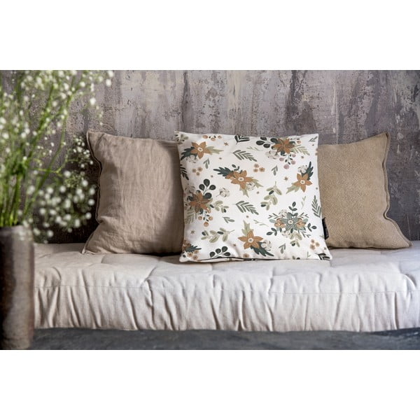 Povlak na polštář s vánočním motivem 45x45 cm Festive Flowers – Butter Kings-image-1