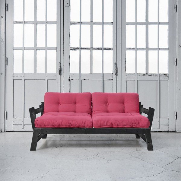 Rozkládací pohovka Karup Step Black/Magenta-image-1