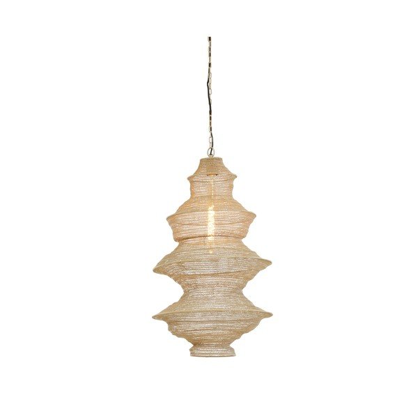 Béžové kovové závěsné svítidlo Nakisha – Light & Living-image-2