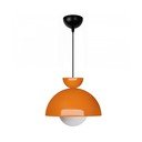 Oranžové závěsné svítidlo s kovovým stínidlem ø 25 cm Arta – Opviq lights