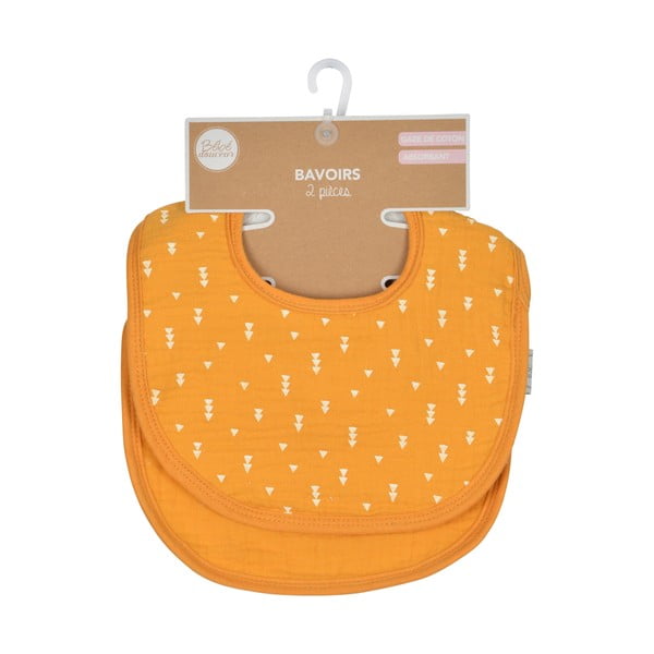 Žluté mušelínové bryndáky v sadě 2 ks – Bébé Douceur-image-3