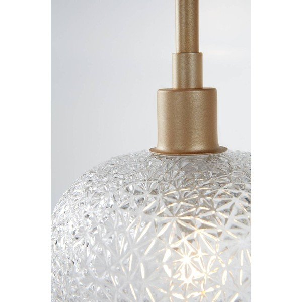 Skleněné závěsné svítidlo ve zlaté barvě ø 15 cm Frost – Jotex-image-3