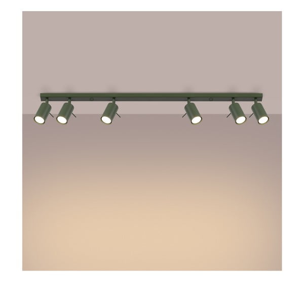 Zelené bodové svítidlo 6x117 cm Etna – Sollux-image-4