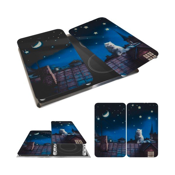 Kryty na sporák v sadě 2 ks z tvrzeného skla 30x52 cm – Maximex-image-3