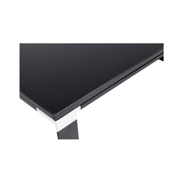Černý pracovní stůl s dřevěnou deskou Kokoon Warner-image-1
