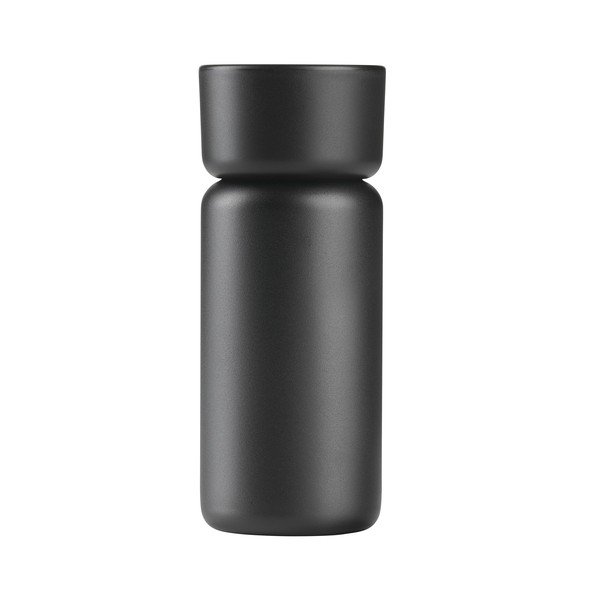 Černý termo hrnek z nerezové oceli 400 ml Singles – Zone-image-2