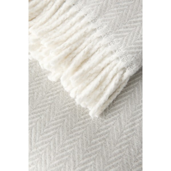 Světle šedý pléd s podílem bavlny Euromant Skyline, 140 x 180 cm-image-2