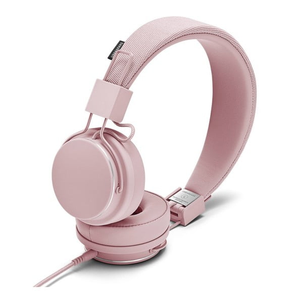 Světle růžová sluchátka s mikrofonem Urbanears PLATTAN II Powder Pink