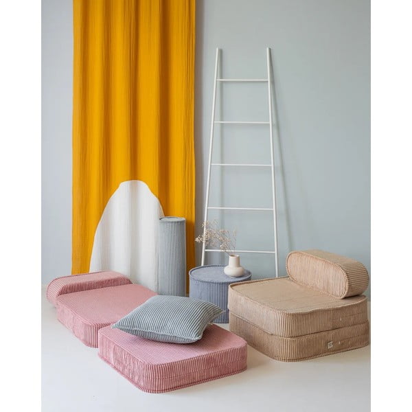 Manšestrový dětský pohovkový polštář v mentolové barvě Block – Wigiwama-image-3