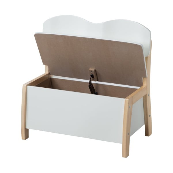 Bílá dětská lavice – Roba-image-2