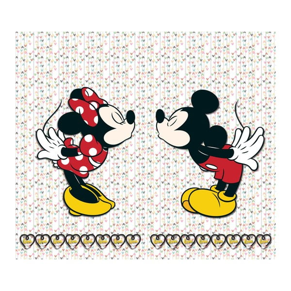 Foto závěs AG Design Mickey & Minnie, 160 x 180 cm