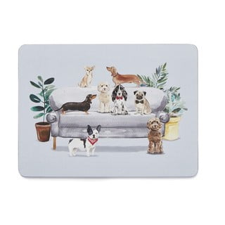 Korkové prostírání 4 ks 21.5x29 cm Curious Dogs - Cooksmart ®