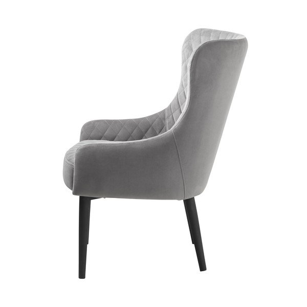 Světle šedé sametové křeslo Ottowa – Unique Furniture-image-3
