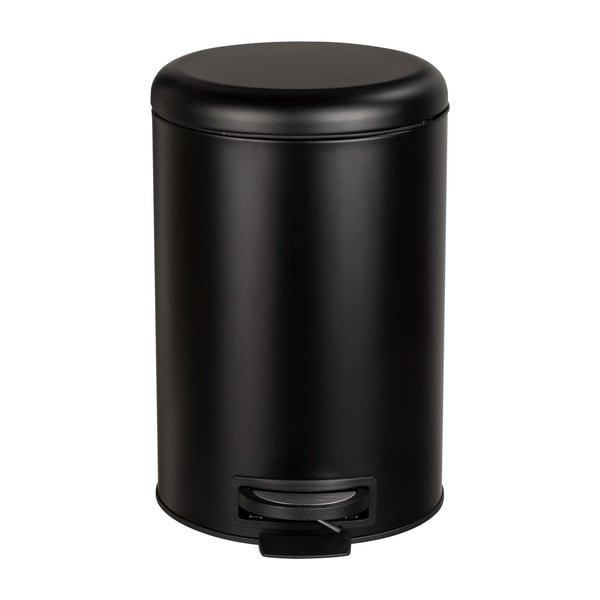 Černý odpadkový koš Wenko Leman Easy Close, 20 l