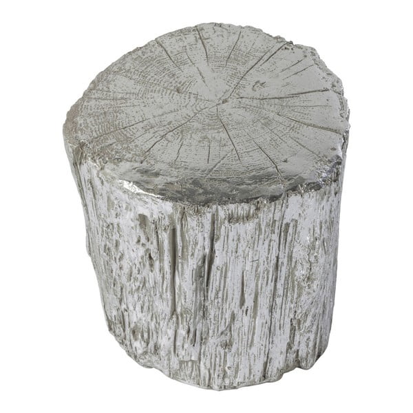 Stolička ve stříbrné barvě Kare Design Tronco, ⌀ 40 cm