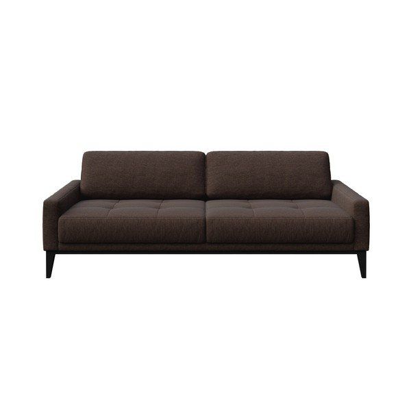 Hnědá pohovka MESONICA Musso Tufted, 210 cm