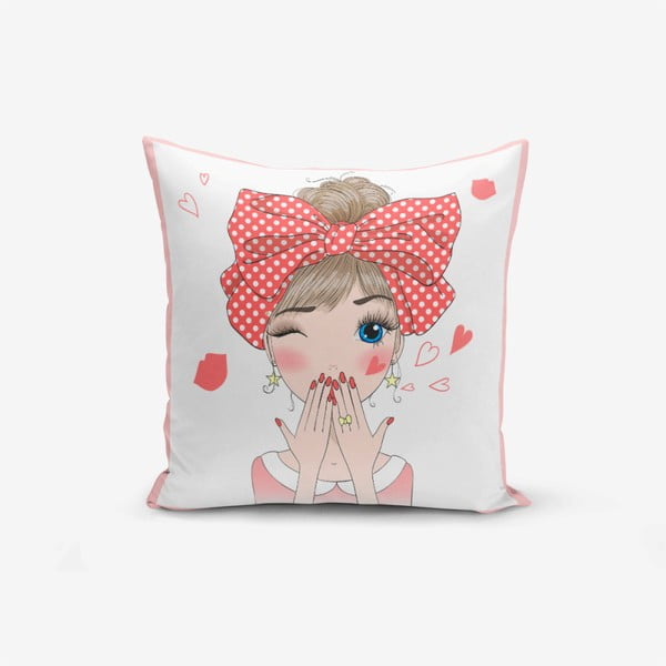 Povlak na polštář Minimalist Cushion Covers Cute Girl, 45 x 45 cm