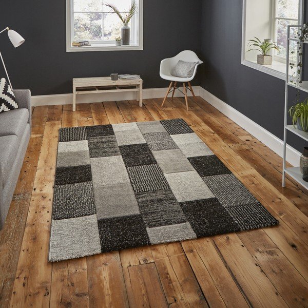 Šedý koberec Think Rugs Brooklyn, 120 x 170 cm-image-1