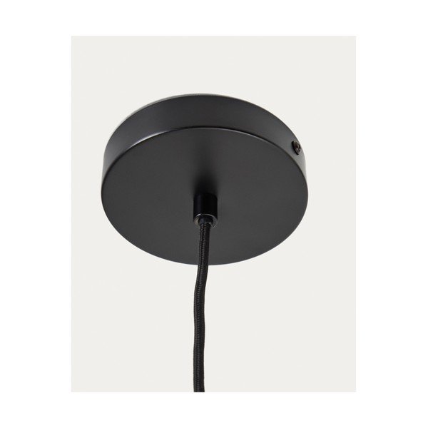 Červené závěsné svítidlo s keramickým stínidlem Drava – Kave Home-image-4