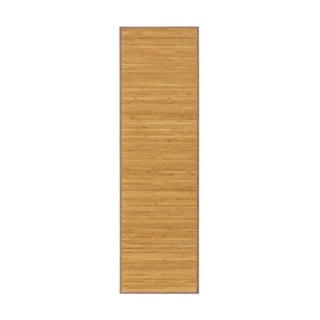 Bambusový koberec běhoun v přírodní barvě 60x200 cm – Casa Selección