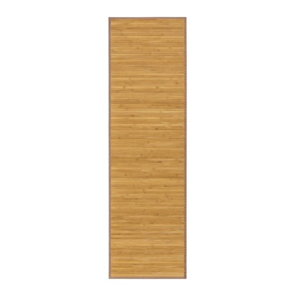 Bambusový koberec běhoun v přírodní barvě 60x200 cm – Casa Selección