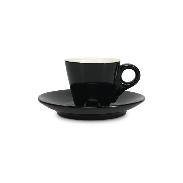 Černý porcelánový šálek na espresso 80 ml Barista – BonBistro-image-3