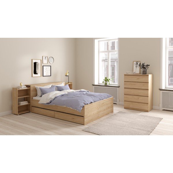 Čelo postele v přírodní barvě 165x80 cm Naia – Tvilum-image-1