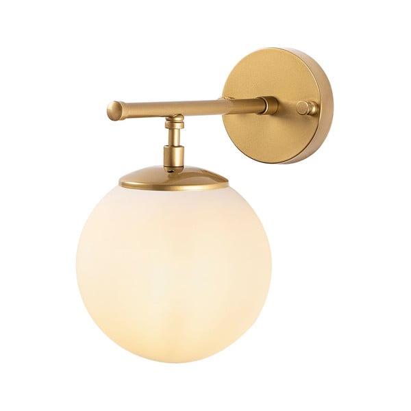 Bílé/v mosazné barvě nástěnné svítidlo Roe – Opviq lights-image-2