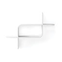 Bílá patrová police z kaučukového dřeva 62 cm Montage – Umbra