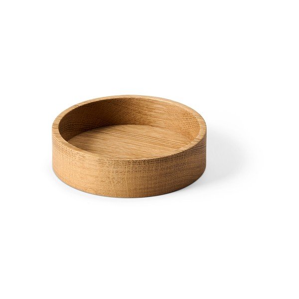 Dekorativní dřevěný úložný box v přírodní barvě ø 11x3 cm Circle S – LIND DNA