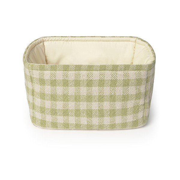 Světle zelený látkový dětský koš na hračky 30x20x20 cm Swan Matcha – Lorena Canals