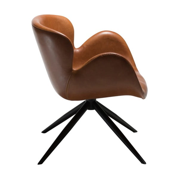 Světle hnědé koženkové křeslo DAN-FORM Denmark Gaia-image-3