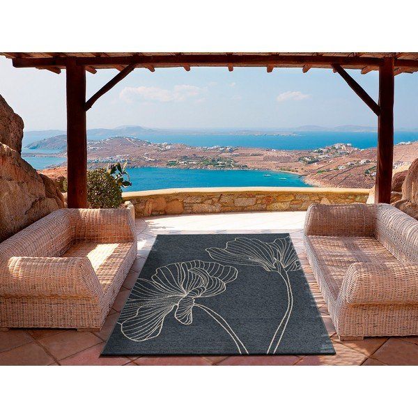 Antracitový venkovní koberec 76x150 cm Velvet Gris – Universal-image-1