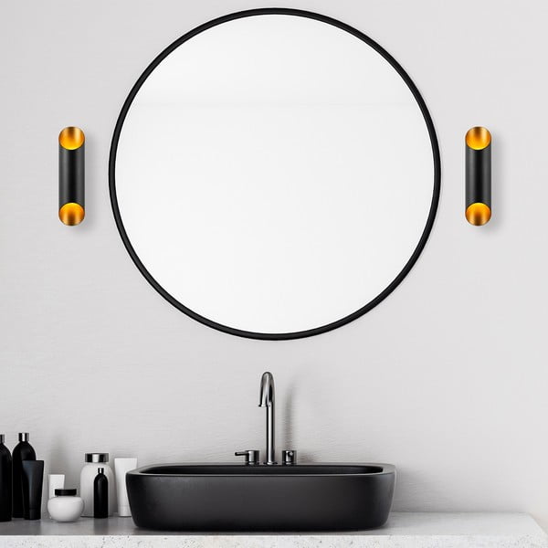 Nástěnné svítidlo v černé a zlaté barvě ø 8 cm Cut – Opviq lights-image-2