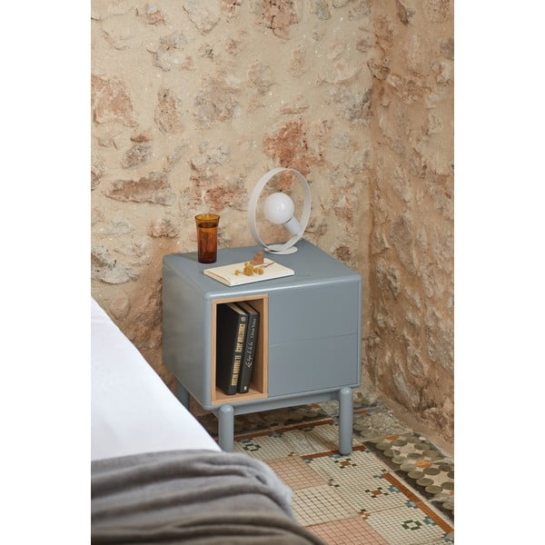 Modro-šedý noční stolek Corvo – Teulat-image-2