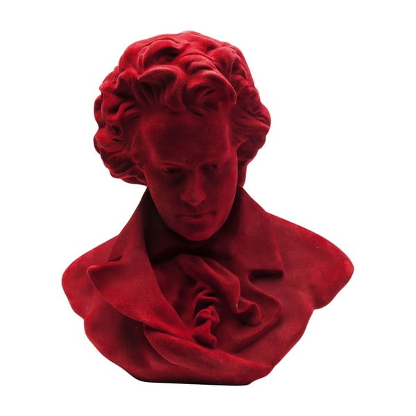 Dekorativní socha skladatele v červené barvě Kare Design