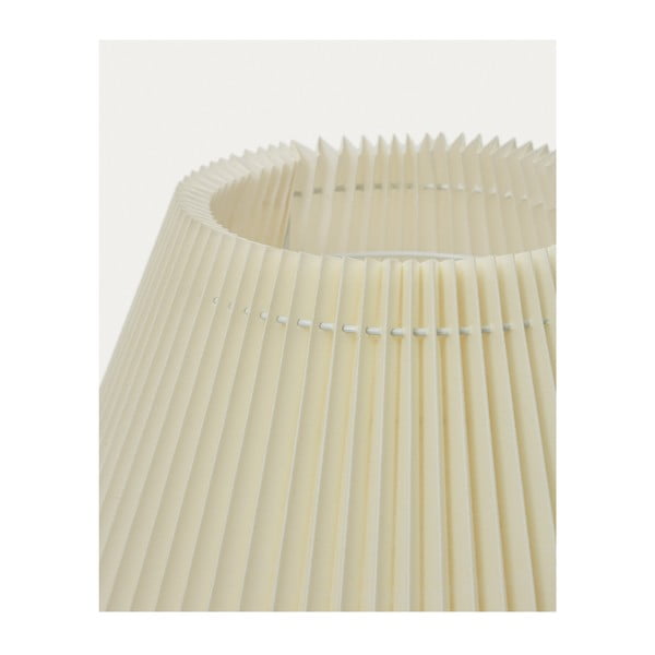 Stojací lampa v přírodní barvě s textilním stínidlem (výška 149 cm) Benicarlo – Kave Home-image-4