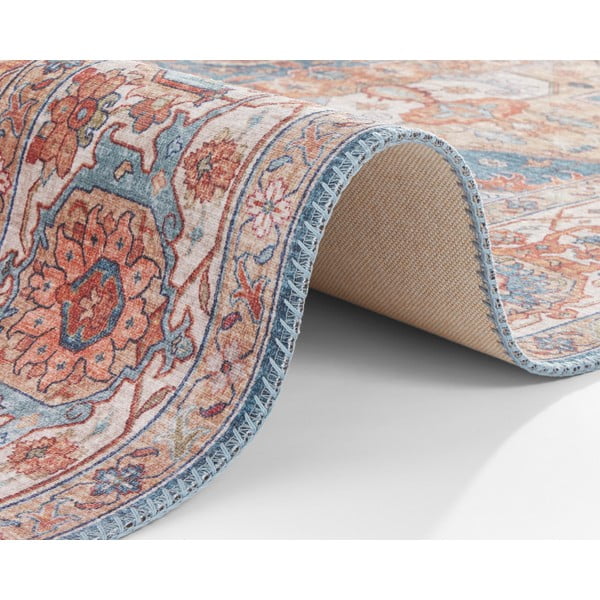 Modro-červený běhoun Nouristan Sylla, 80 x 200 cm-image-4