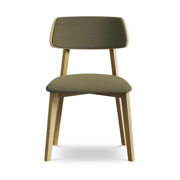 Zelená jídelní židle z masivního dřeva Niu – Makamii-image-1