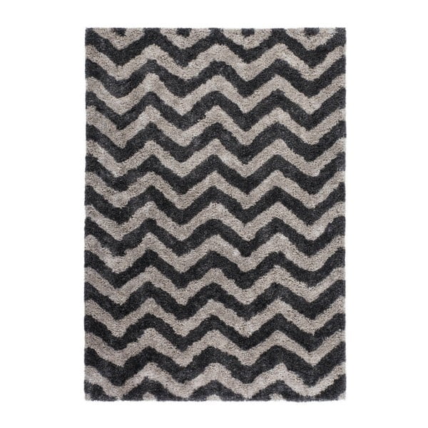 Ručně tkaný koberec Kayoom Finesse 923 Graphit, 120 x 170 cm