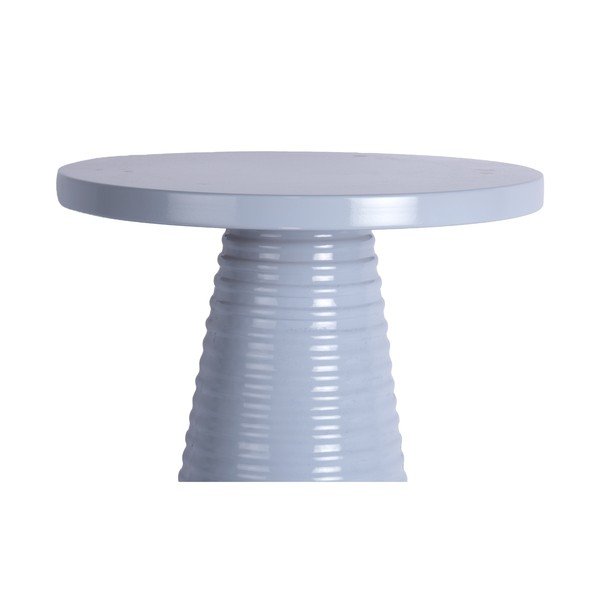 Kovový kulatý odkládací stolek ø 40 cm Catania Ribbed – Leitmotiv-image-2