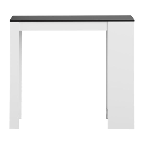 Bílý barový stůl s černou deskou TemaHome Aravis-image-4