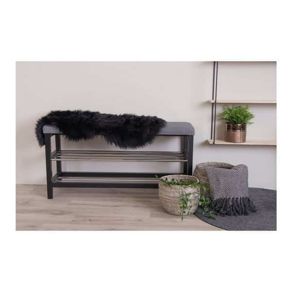 Černá syntetická kožešina 50x85 cm – House Nordic-image-1