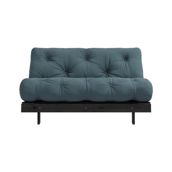Rozkládací pohovka v petrolejové barvě 140 cm Roots Black Night – Karup Design