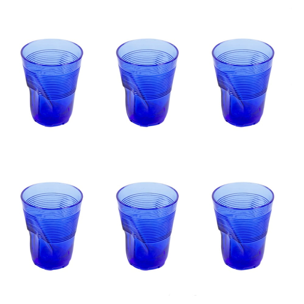 Sada 6 sklenic Kaleidos 360 ml, modrá