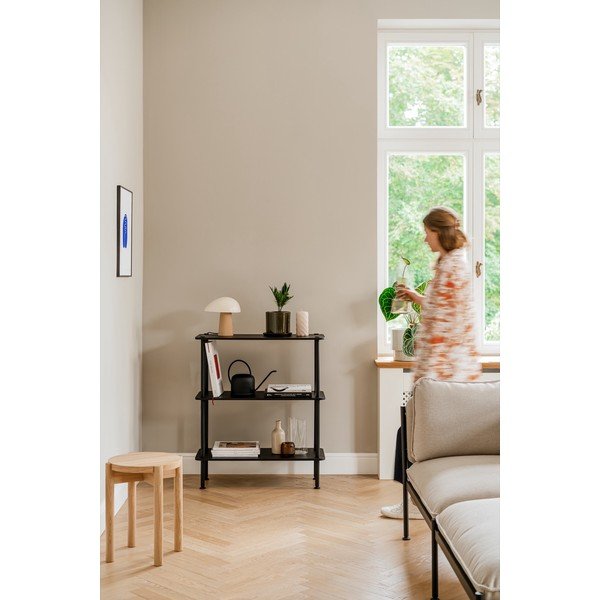 Černý regál v dekoru dubu 80x90,5x35 cm Teidi – noo.ma-image-2