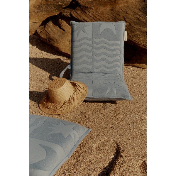 Modré plážové lehátko Sunnylife Terry, 93 x 43 cm-image-1